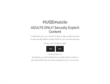 Tablet Screenshot of hugemuscle.com